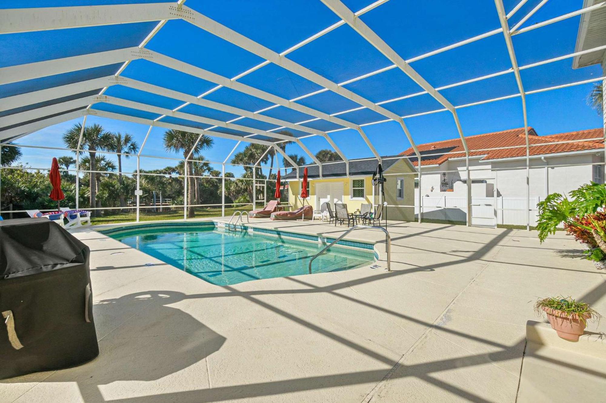 Flagler Beach Bed And Breakfast Pool Jaccuzzi Suite Esterno foto