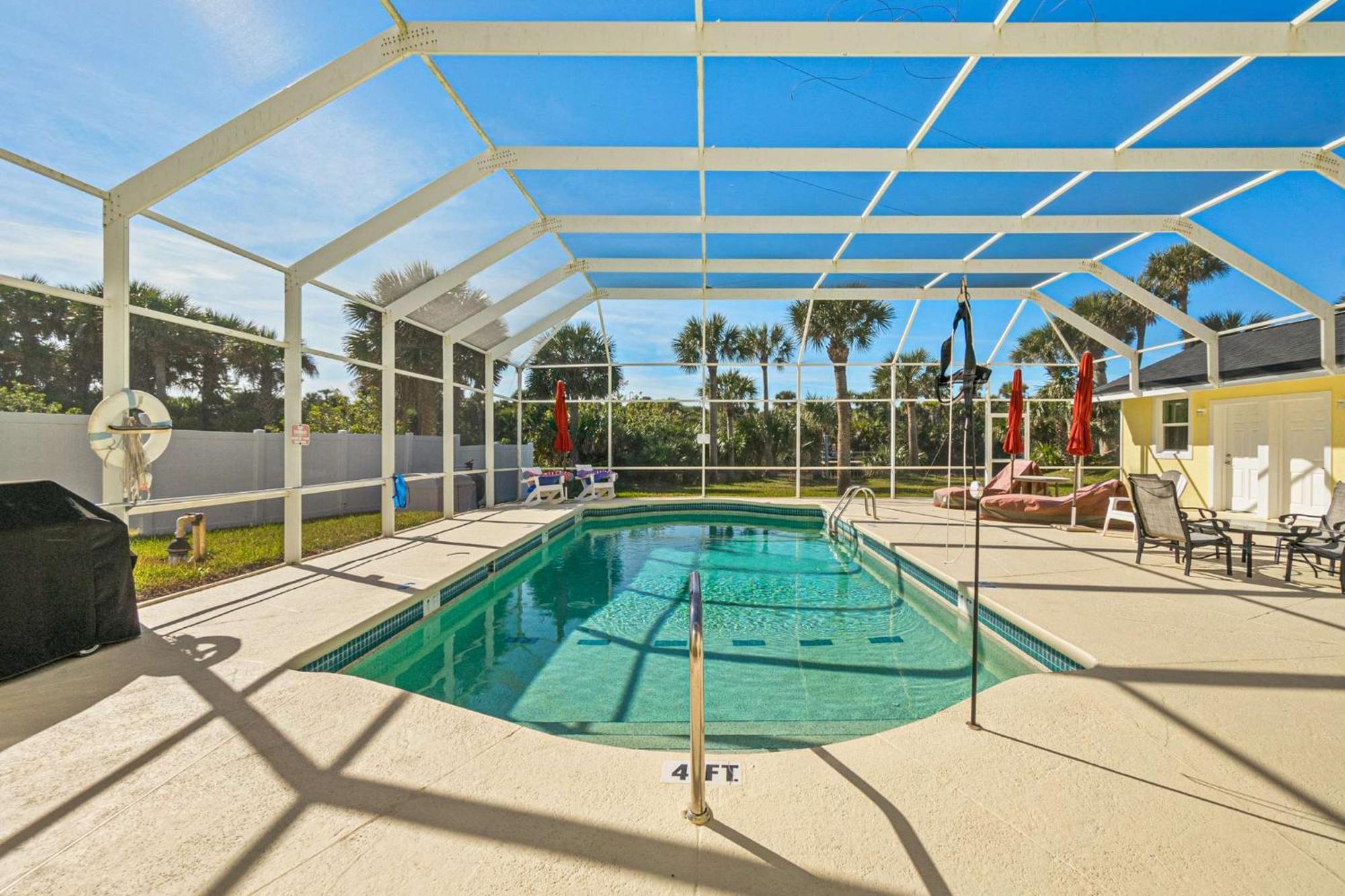 Flagler Beach Bed And Breakfast Pool Jaccuzzi Suite Esterno foto