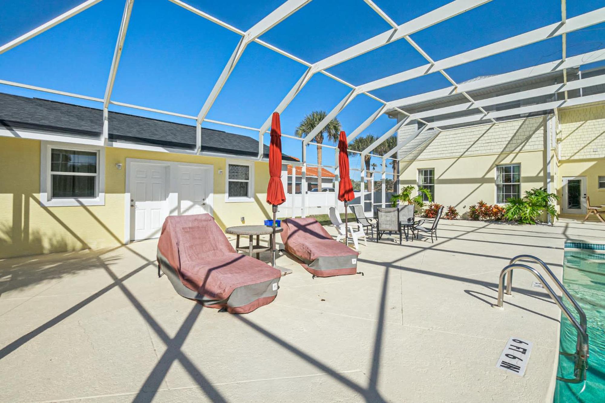 Flagler Beach Bed And Breakfast Pool Jaccuzzi Suite Esterno foto